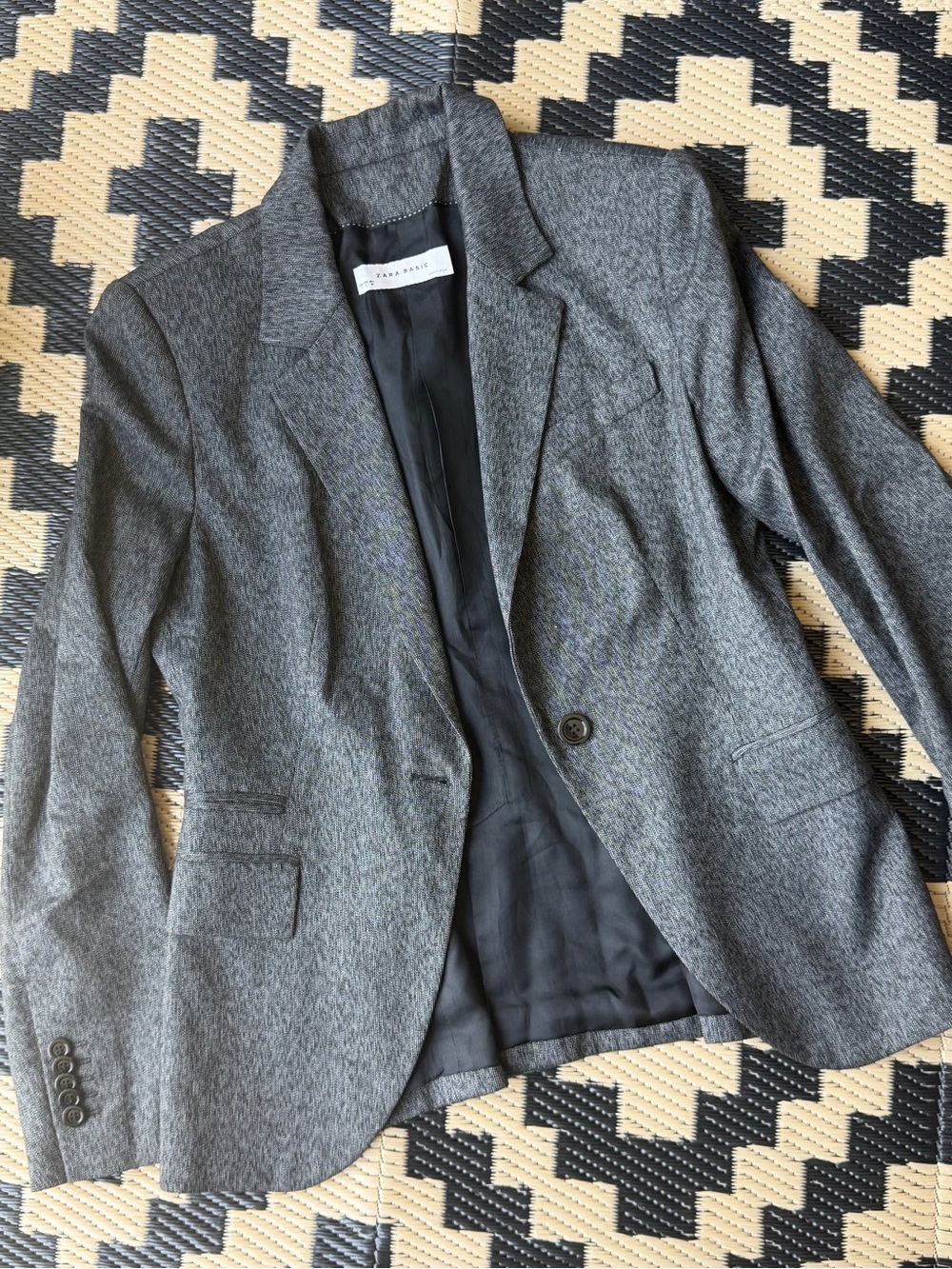 Zara Basic Grey Blend Blazer